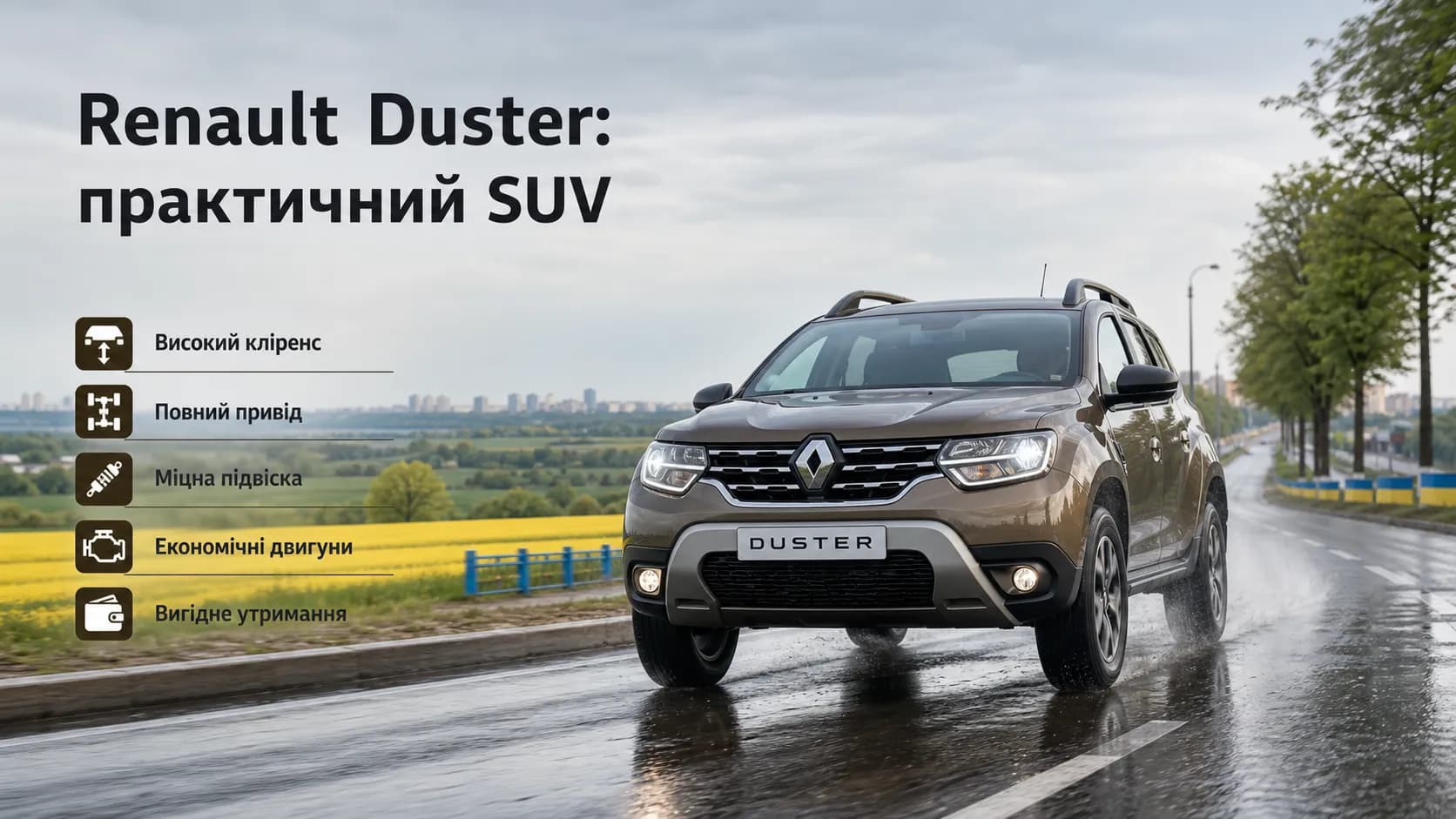 Renault Duster: практичный кроссовер для города и плохих дорог