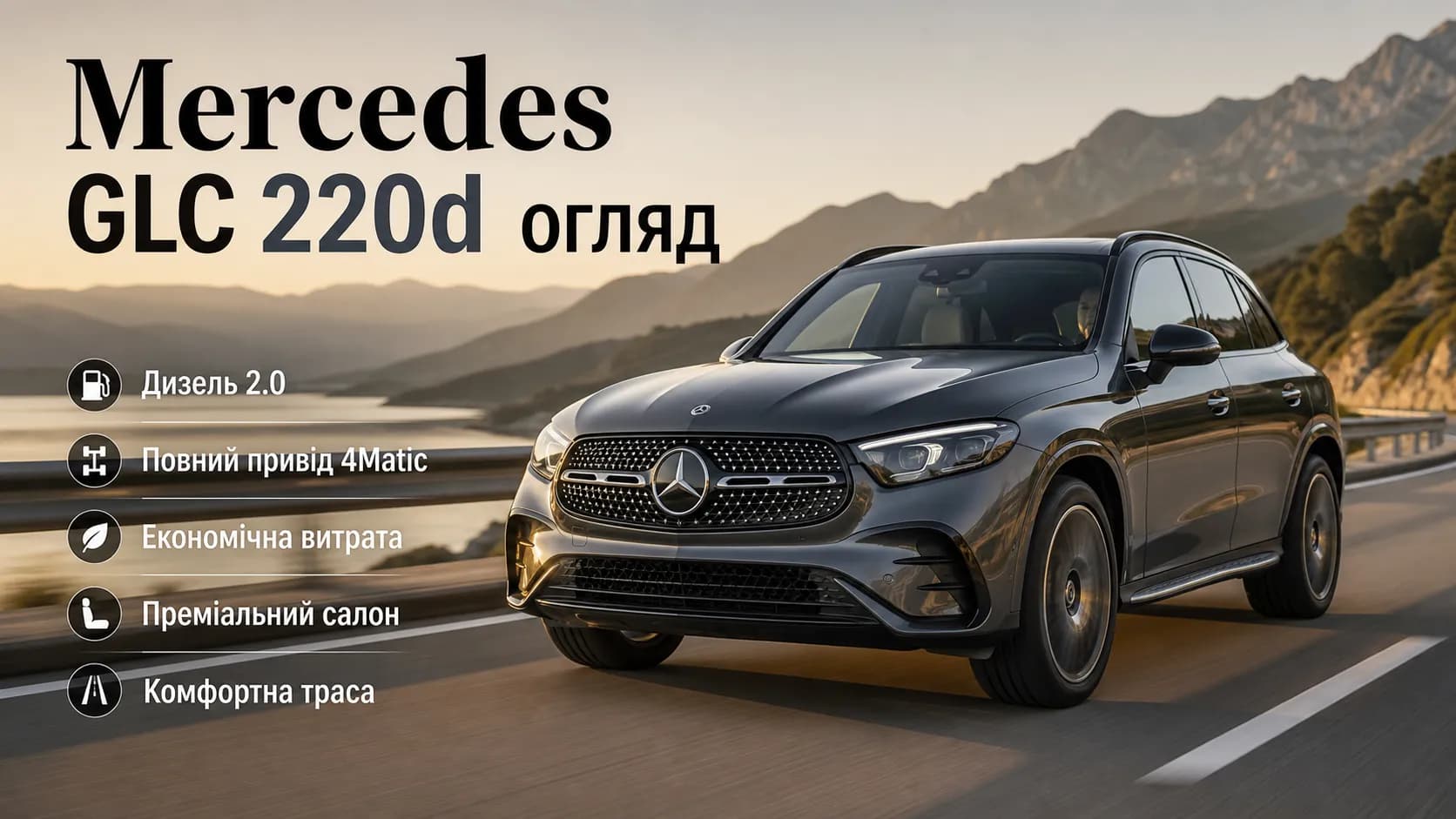 Mercedes GLC 220d: рациональный премиальный SUV с дизельным характером