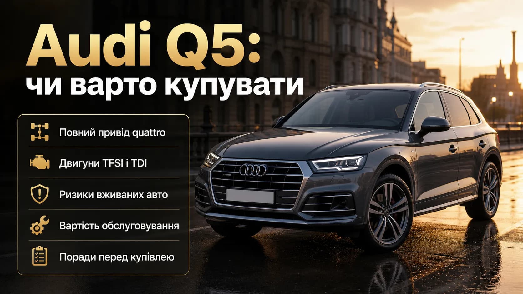 Стоит ли покупать Audi Q5: сильные стороны, риски и советы