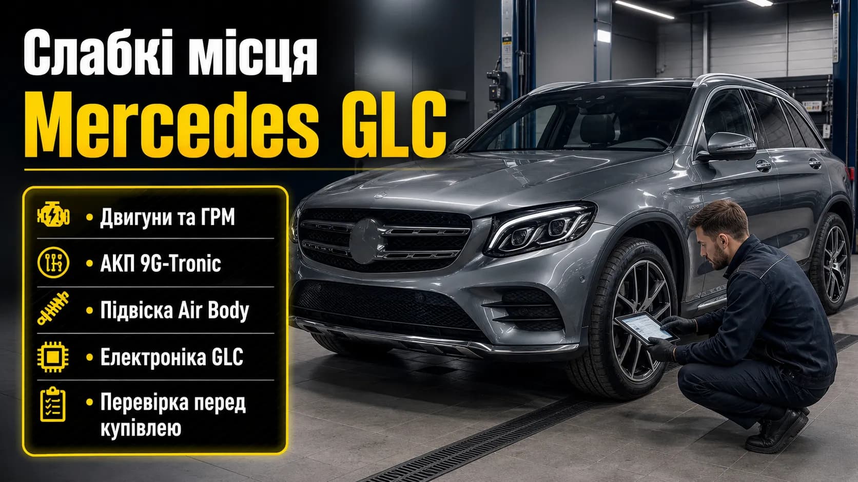 Слабкі місця Mercedes GLC: що перевірити перед купівлею