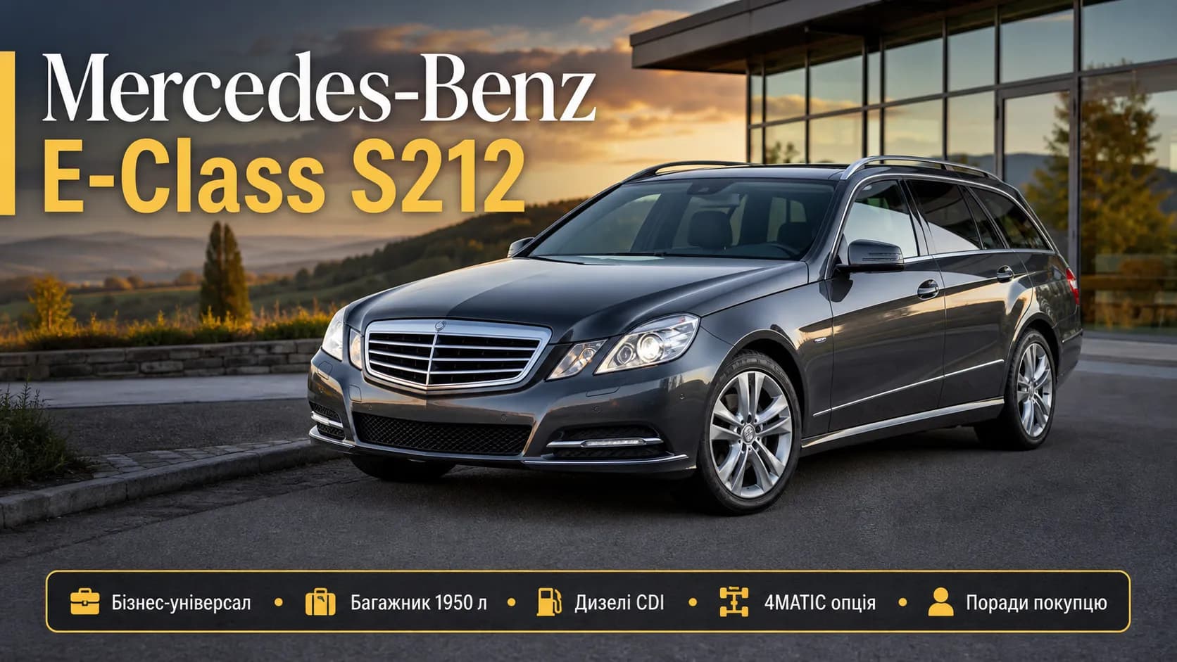 Mercedes-Benz E-Class S212: практичный универсал бизнес-класса