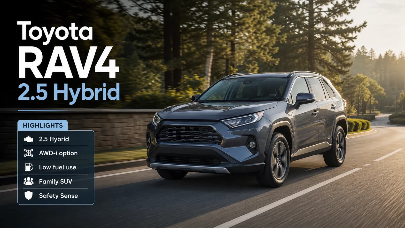 Toyota RAV4 2.5 Hybrid: практичный гибридный кроссовер на каждый день
