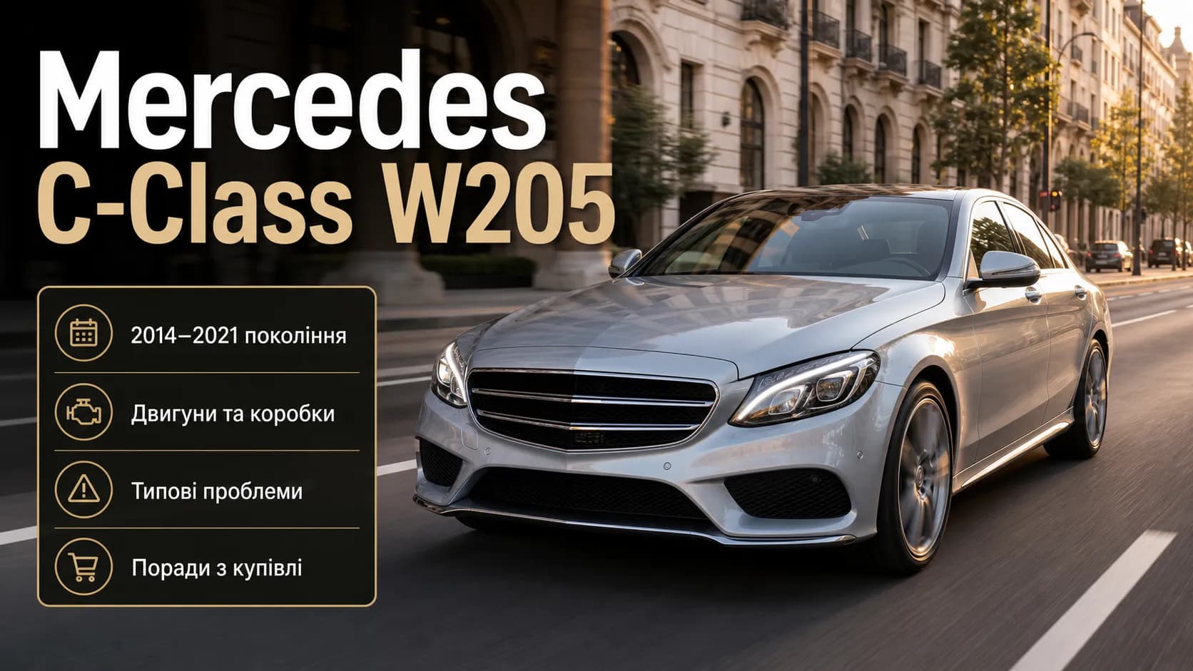 Mercedes C-Class W205: детальний огляд покоління 2014–2021