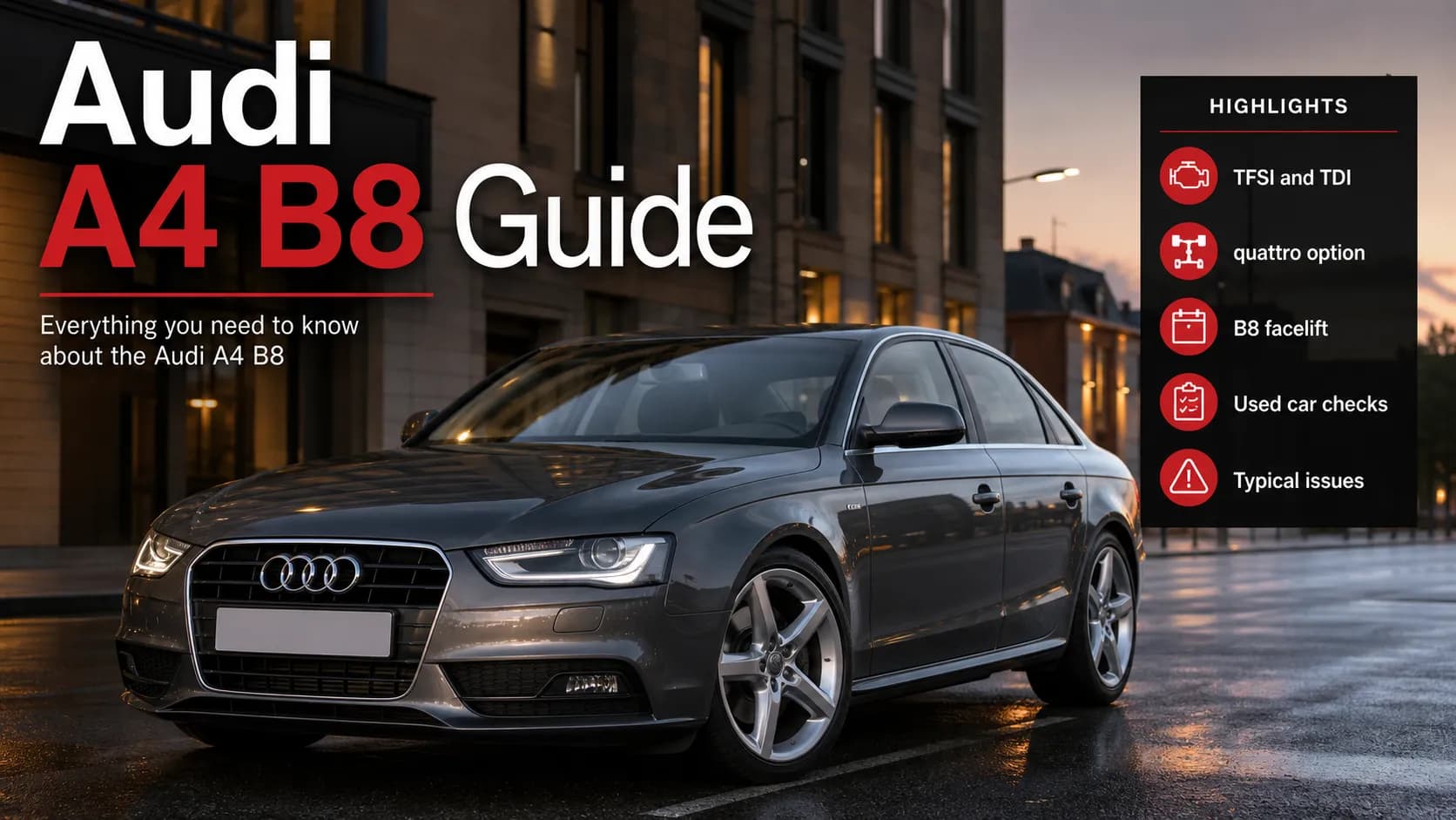 Audi A4 B8: подробный обзор поколения, двигателей и типичных проблем