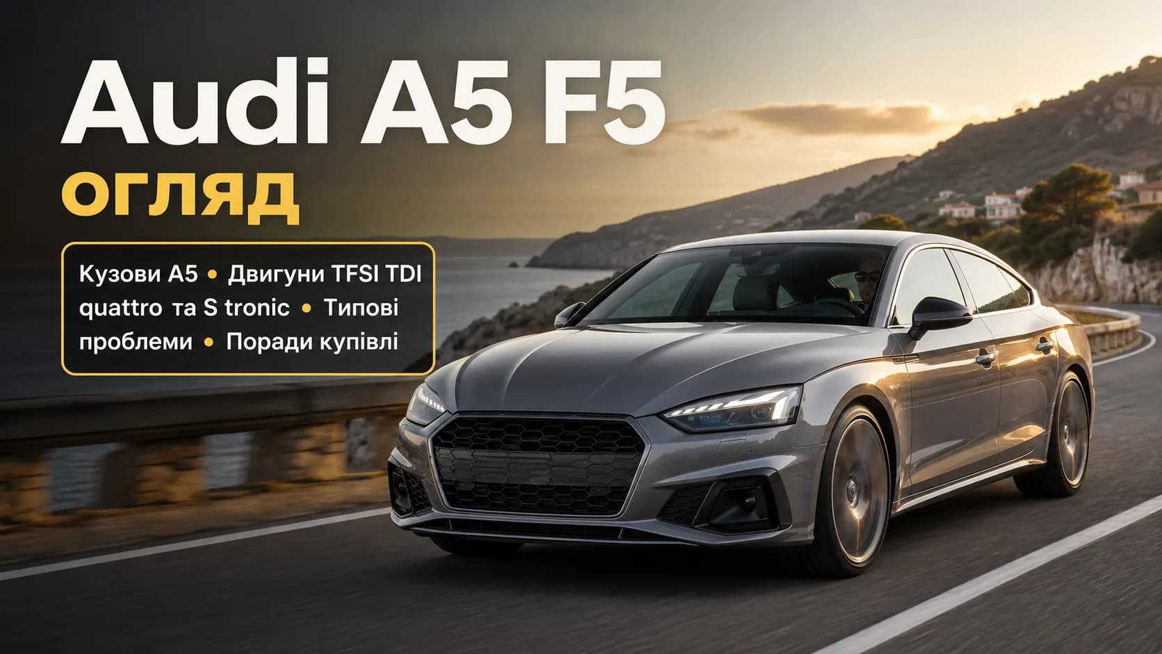 Audi A5 F5: подробный обзор второго поколения