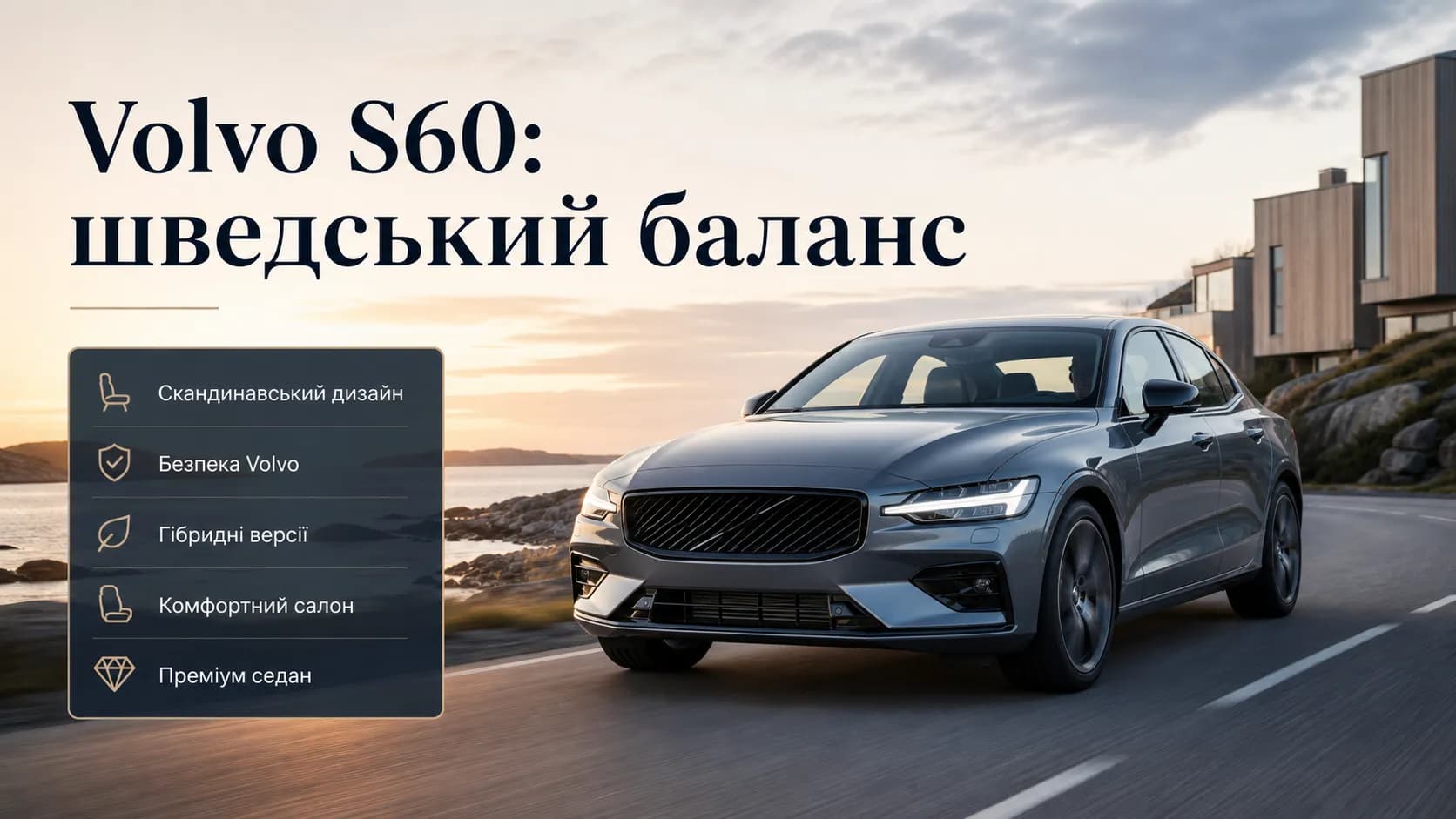 Volvo S60: обзор шведского седана с акцентом на безопасность, комфорт и технологии