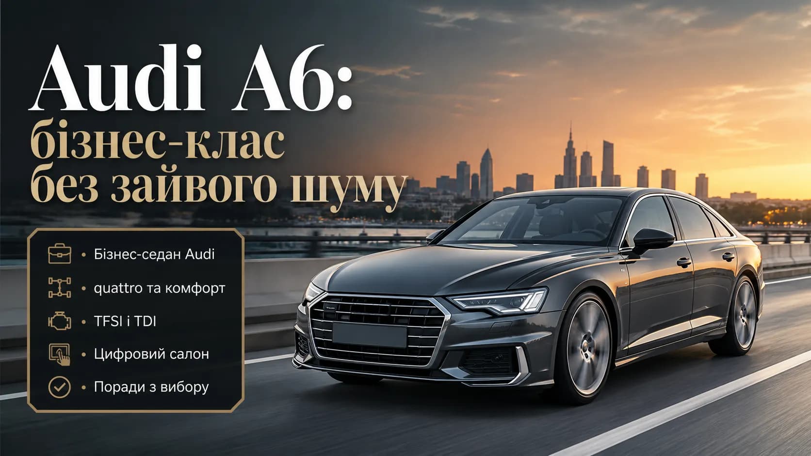 Audi A6: взвешенный обзор бизнес-седана