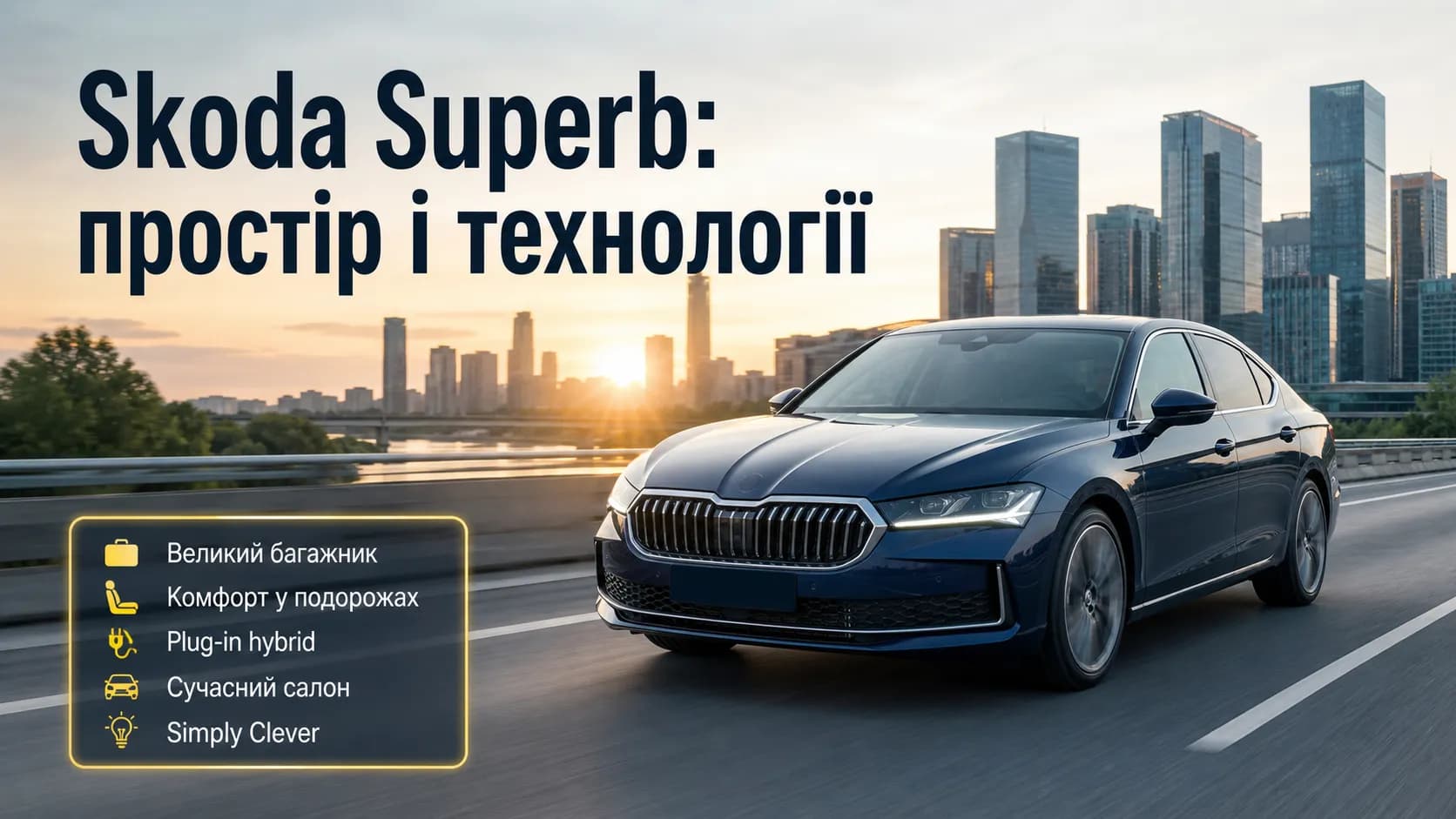 Skoda Superb: практичный флагман с европейским характером