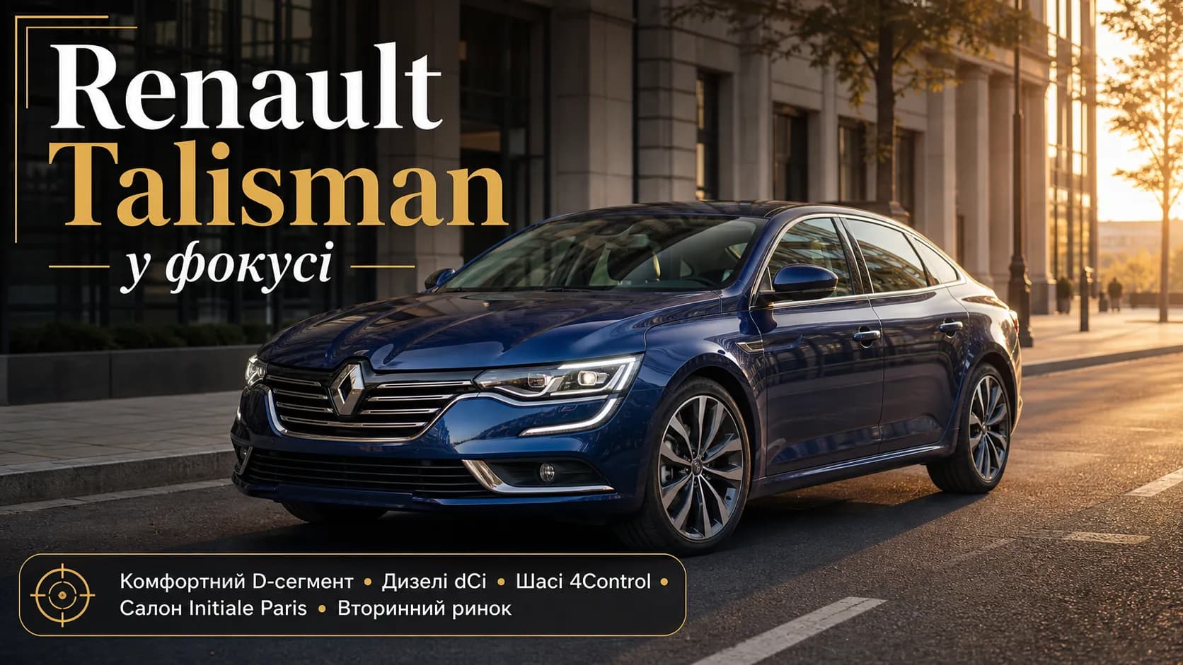 Renault Talisman: великий французький седан у фокусі