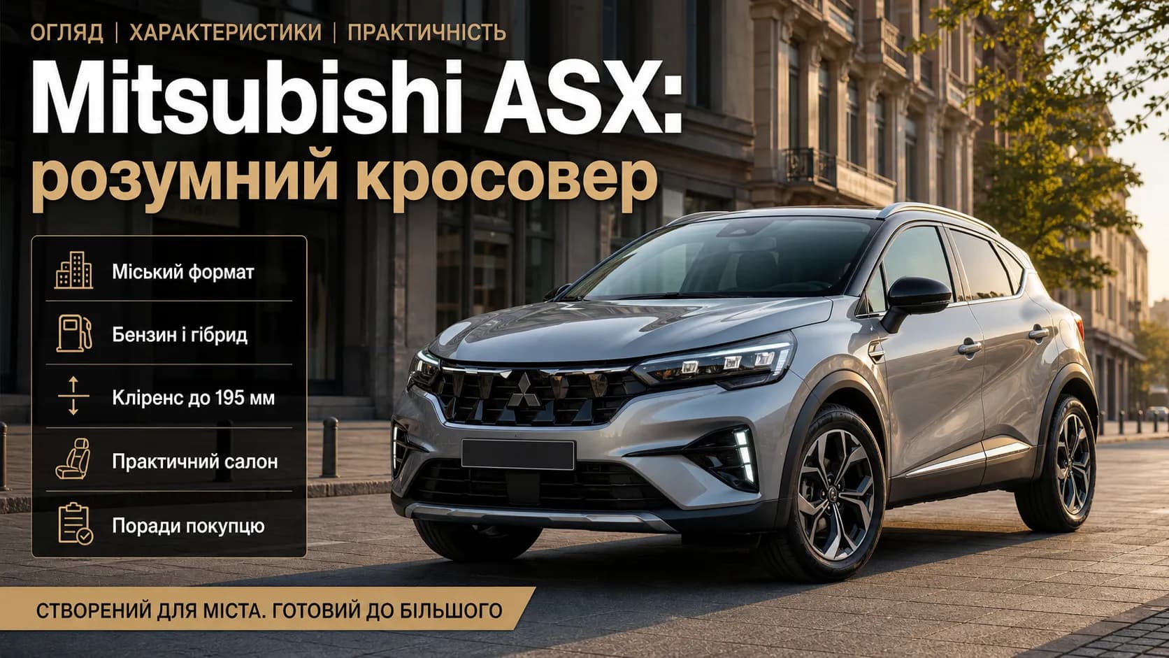 Mitsubishi ASX: практичный кроссовер для города и трассы
