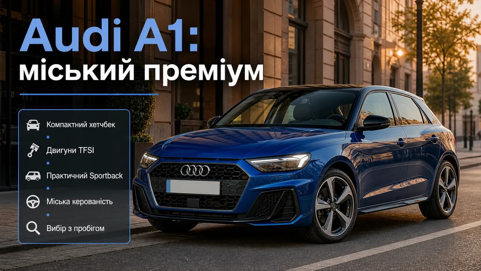 Audi A1: обзор компактного премиального хэтчбека