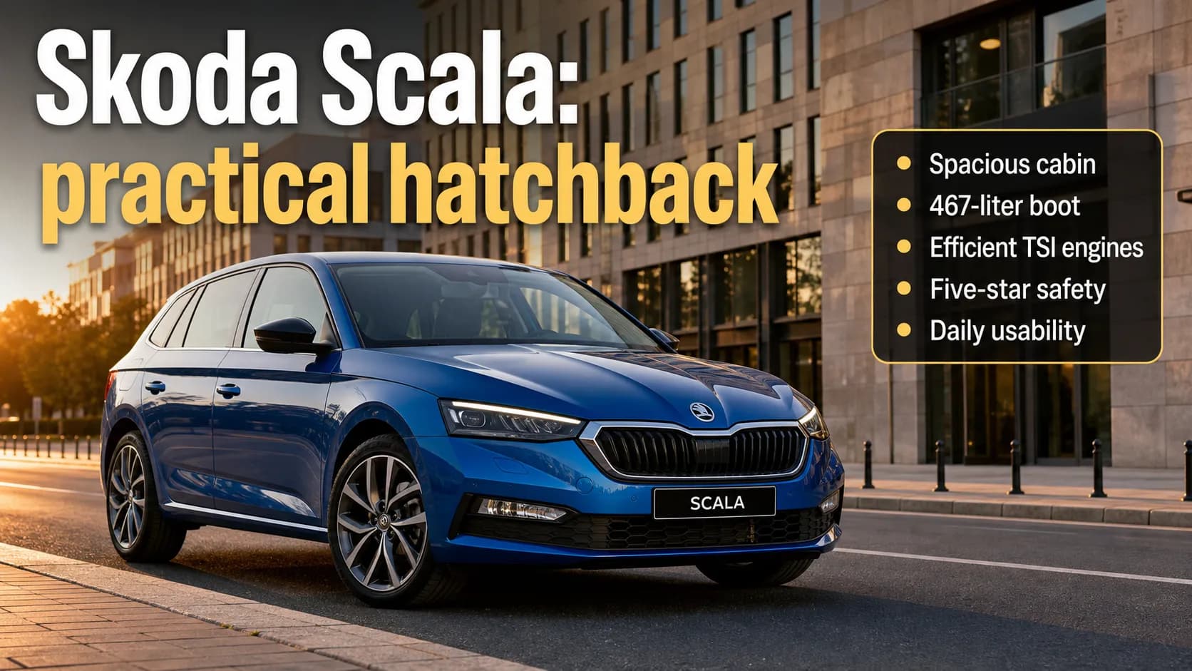 Skoda Scala: практичный хэтчбек между классами
