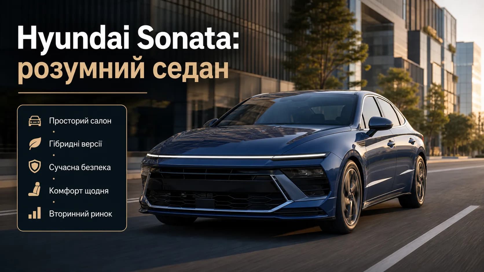 Hyundai Sonata: еволюція бізнес-седана з корейським характером