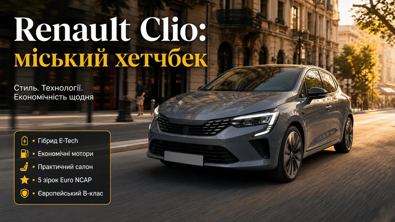 Renault Clio: рациональный хетчбек с европейским характером