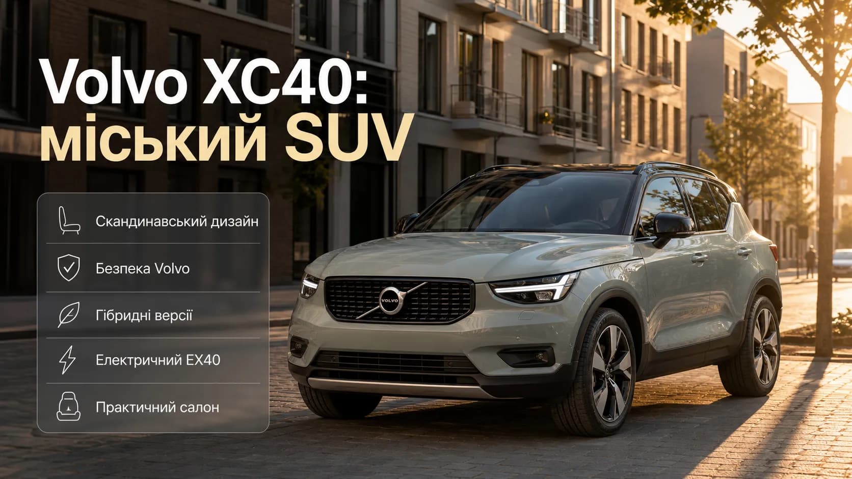 Volvo XC40: практичный скандинавский кроссовер для города и поездок