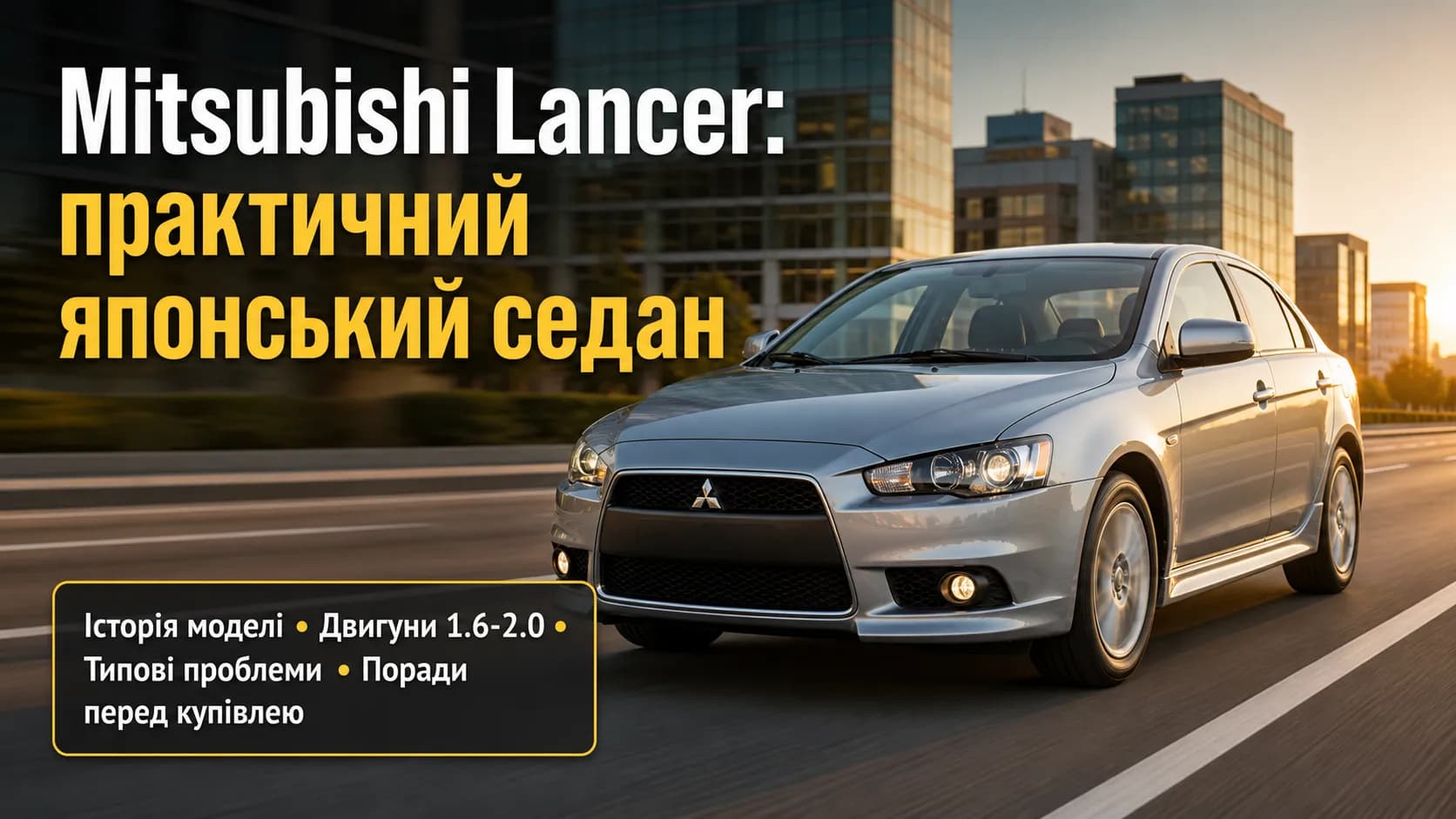 Mitsubishi Lancer: еволюція, характеристики та поради перед купівлею
