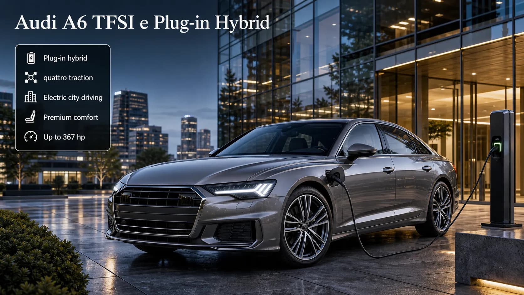 Audi A6 TFSI e: бизнес-седан с розеткой без потери характера