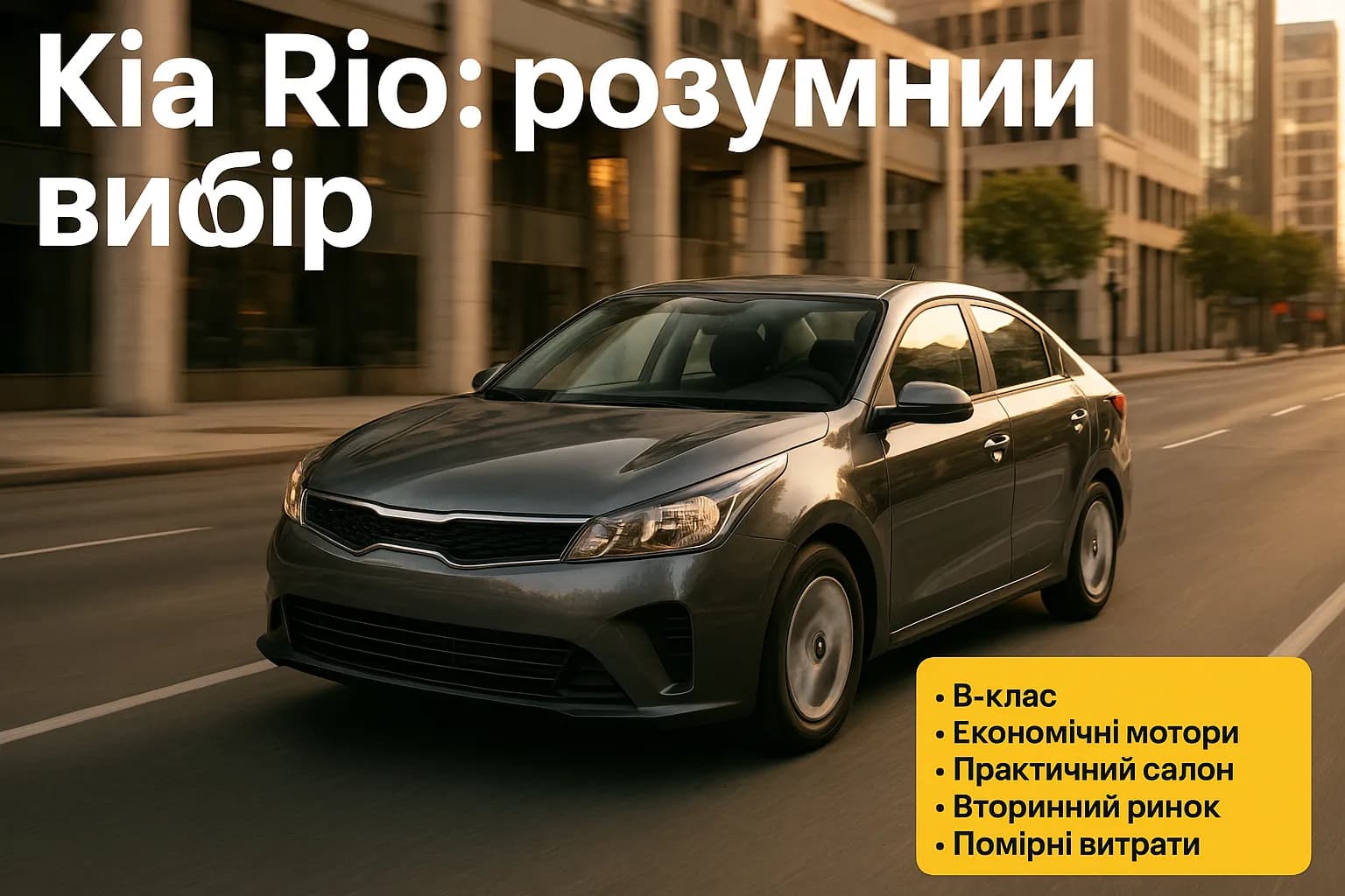 Kia Rio: практичний бестселер B-класу