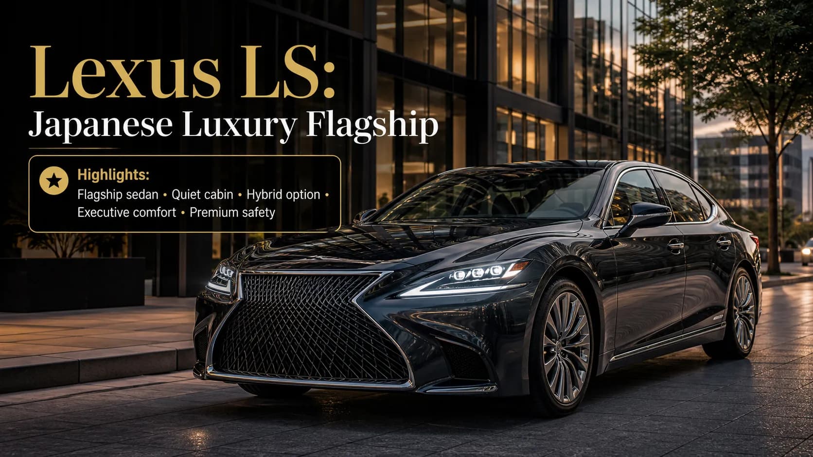 Lexus LS: флагманський седан із японським підходом до розкоші