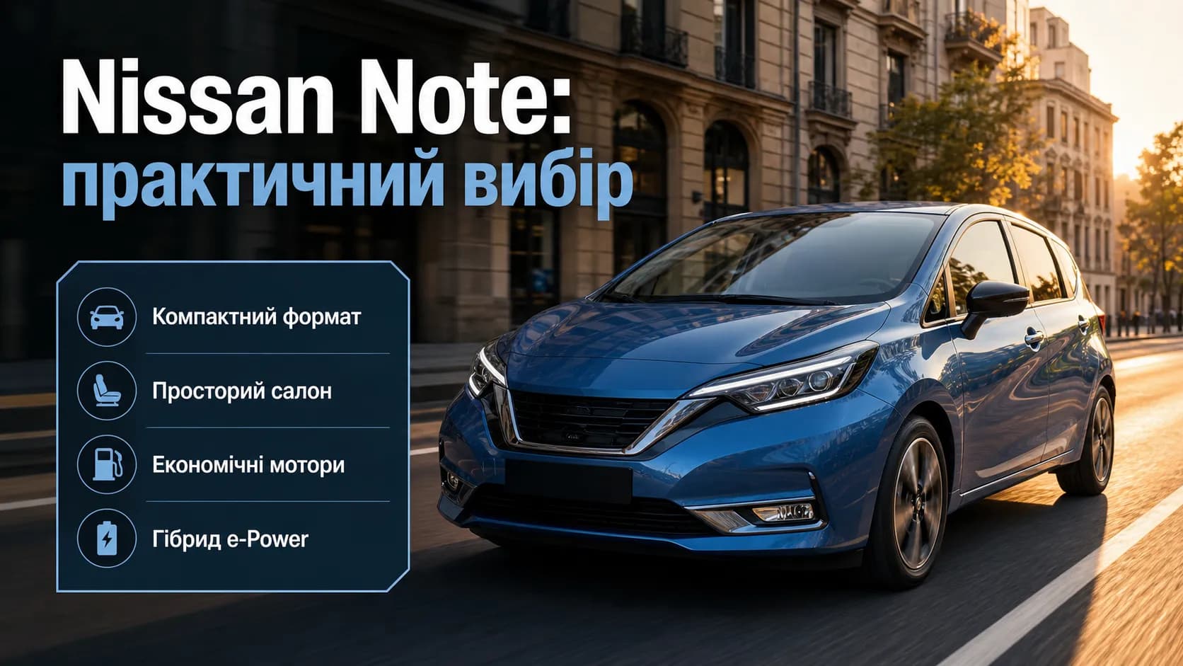 Nissan Note: практичный городской хэтчбек с гибридным будущим
