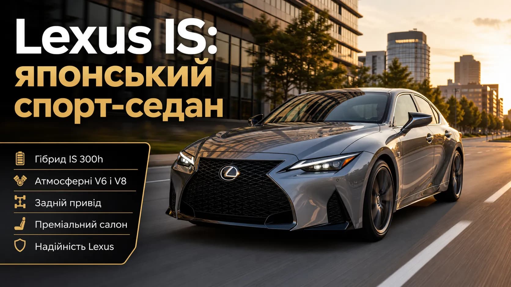 Lexus IS: спортивный седан с японским характером
