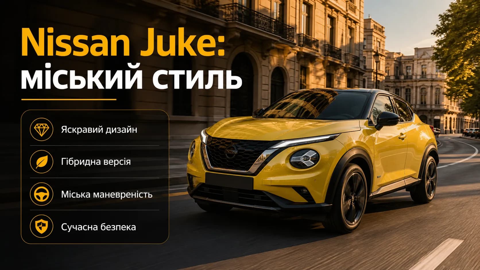 Nissan Juke: стильний міський кросовер з характером