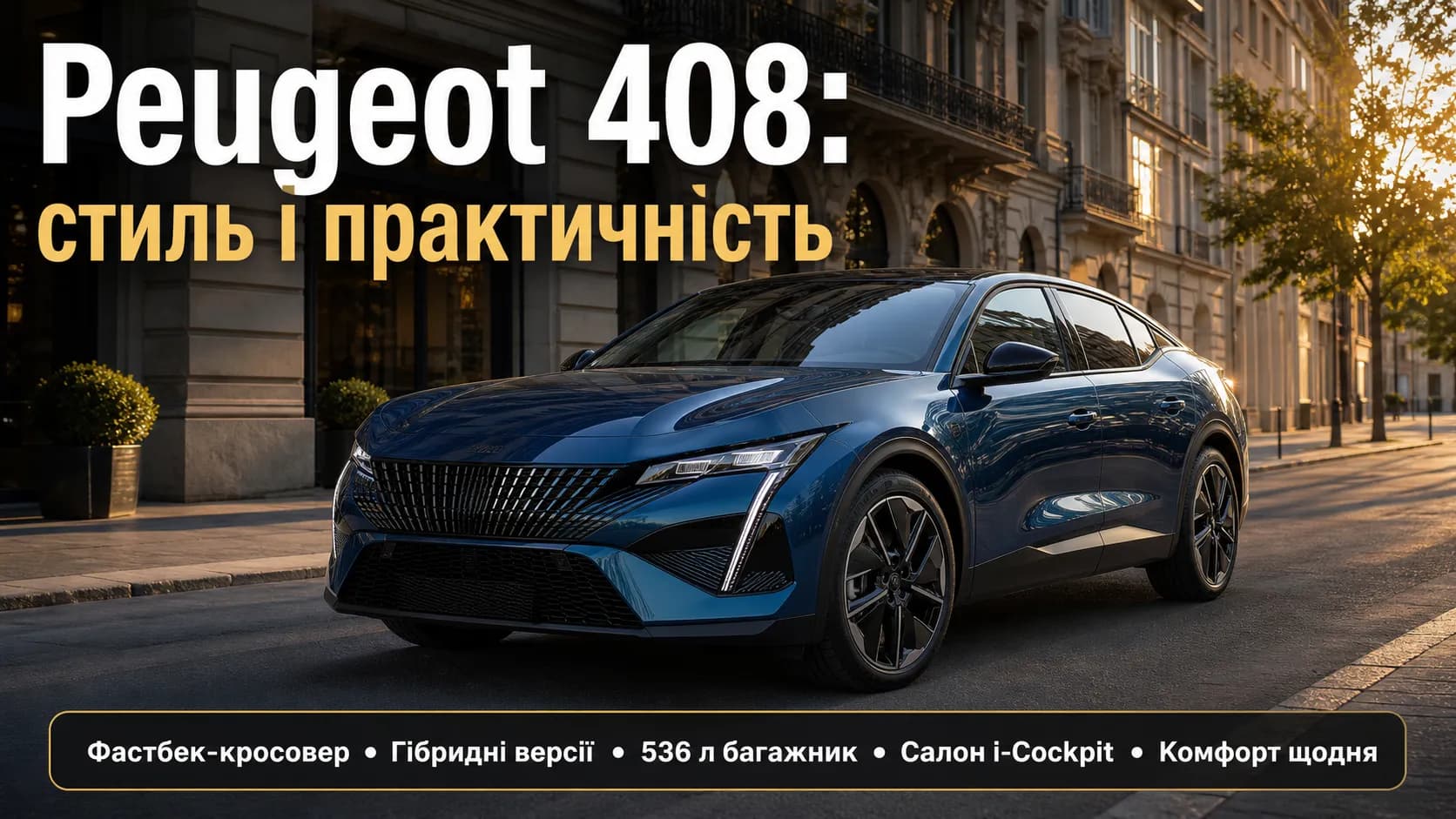 Peugeot 408: практичний фастбек між хетчбеком і кросовером